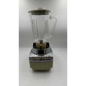 Vintage 1960's MCM Mid Century Modern Sears 7 Speed 40oz Blender With Real Glass